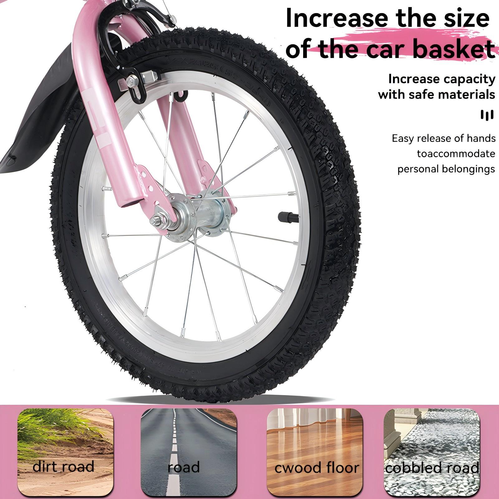 FKZNPJ 18 Inch Sporty Kids Bike With Training Wheels And Stand Adjustable Saddle Suitable For Boys And Girls Aged 5-10 Years Tall Height 45-57 Inches Available In A Variety Of Colors - Image 5