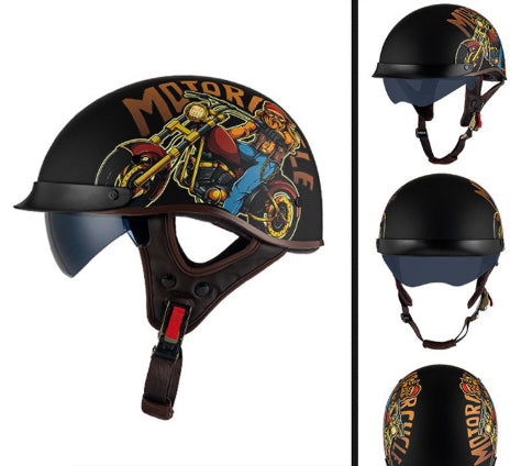Retro Helmet Electric Motorcycle Helmet - Image 14
