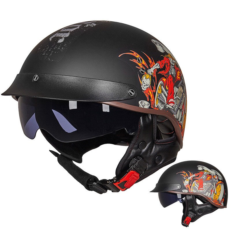 Motorcycle Vintage Motorcycle Helmet - Image 6