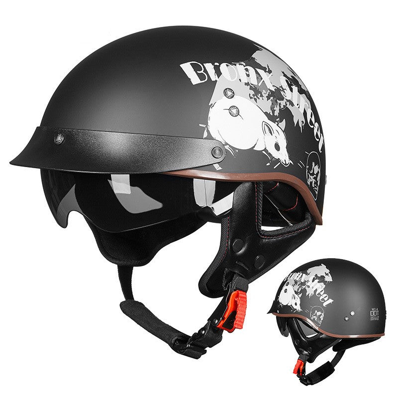 Retro Motorcycle Breathable Helmet - Image 5