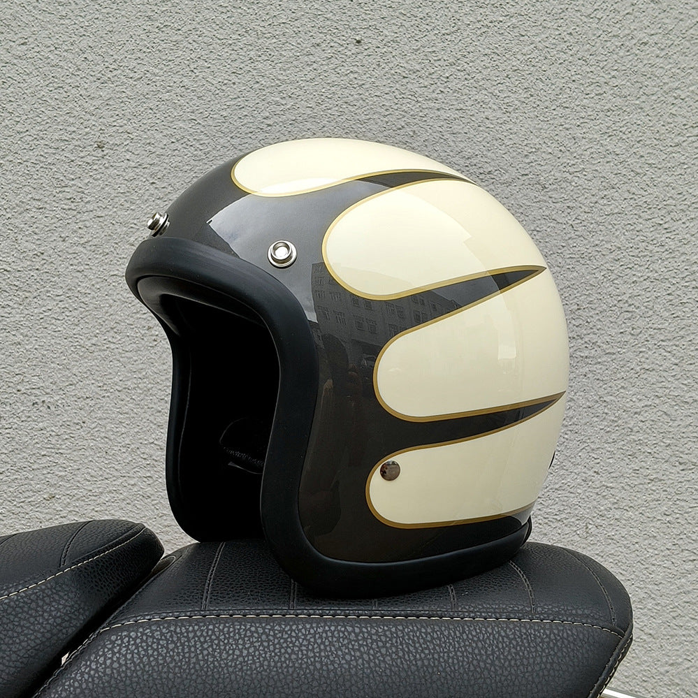 Helmet Half Helmet Retro Helmet FRP Motorcycle Helmet - Image 16