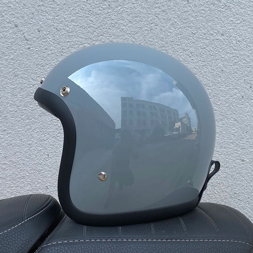 Helmet Half Helmet Retro Helmet FRP Motorcycle Helmet - Image 9
