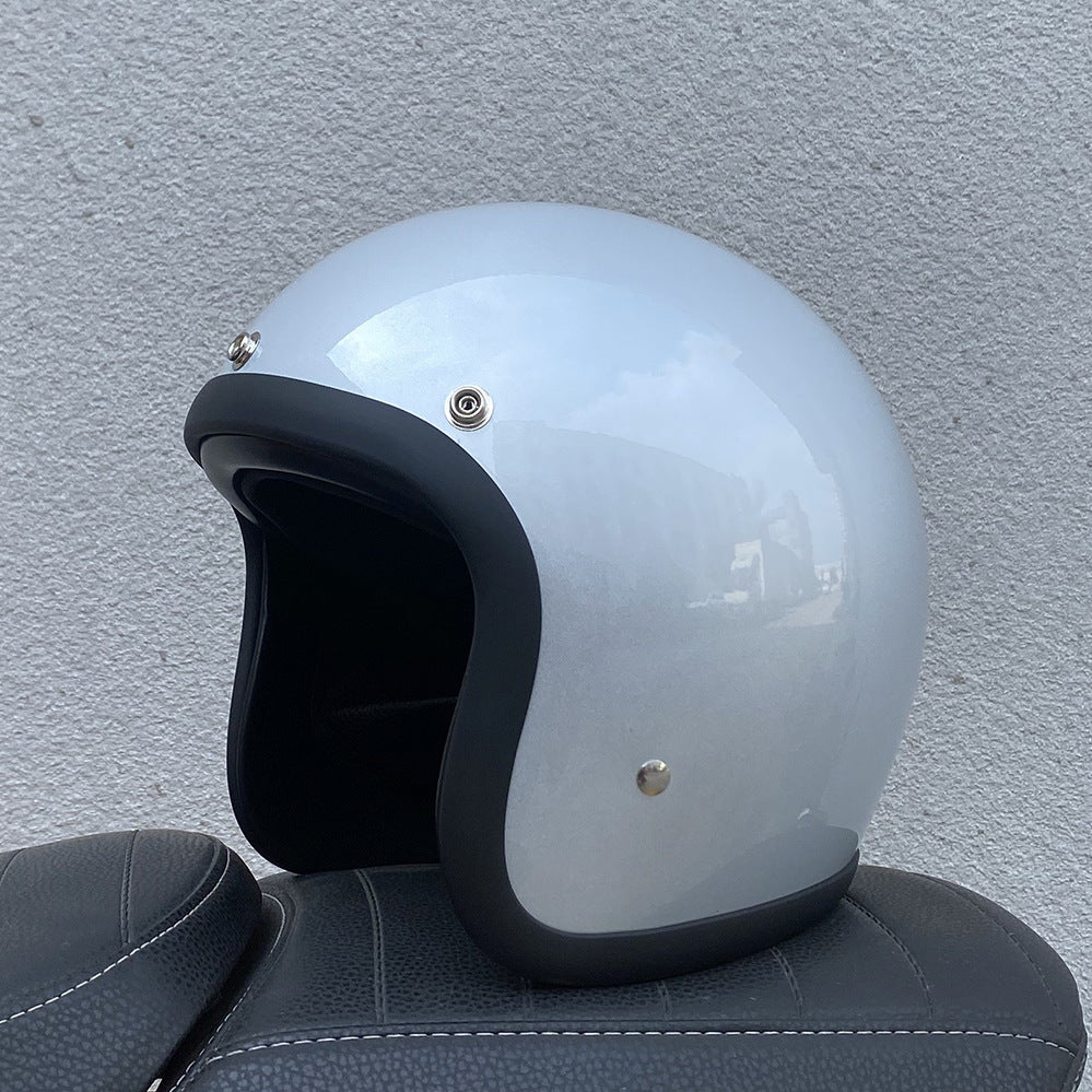 Helmet Half Helmet Retro Helmet FRP Motorcycle Helmet - Image 6